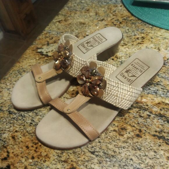 Island Slipper Women's Wedge Sandals Size 11 - Picture 3 of 12